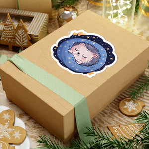 Adorable Hedgehog Kiss-cut Stickers Space Design - Dipaliz - Decorative