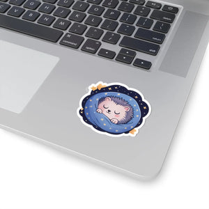 Adorable Hedgehog Kiss-cut Stickers Space Design - Dipaliz - Decorative