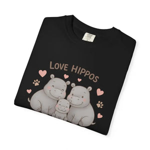 Adorable Hippo Vibes Tee - Cozy Cloud Comfort - Dipaliz - T-shirts