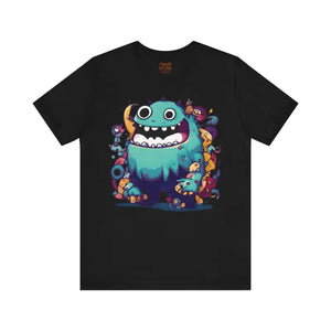 Cute Monster Cotton Tee - Fun Whimsical Design - Dipaliz - T-shirts
