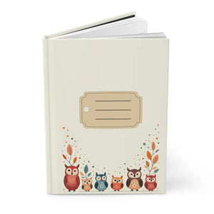 Paper Products - Adorable Owl Hardcover Journal - Whimsical Writing - Dipaliz