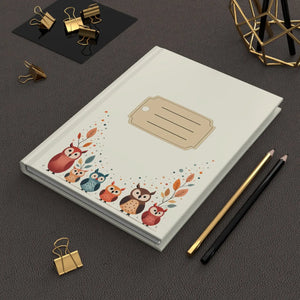 Adorable Owl Hardcover Journal - Whimsical Writing - Dipaliz - Journals