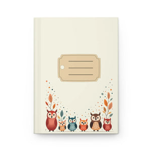 Adorable Owl Hardcover Journal - Whimsical Writing - Dipaliz - Journals