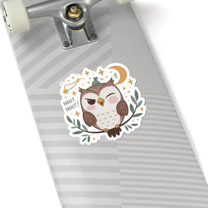 Paper Products - Adorable Owl Hoot Sticker Design Gadget Decor - Dipaliz