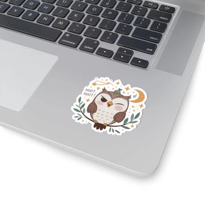 Adorable Owl Hoot Sticker - Design - Dipaliz - Decorative Stickers
