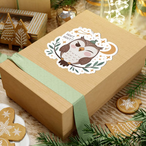 Adorable Owl Hoot Sticker - Design - Dipaliz - Decorative Stickers
