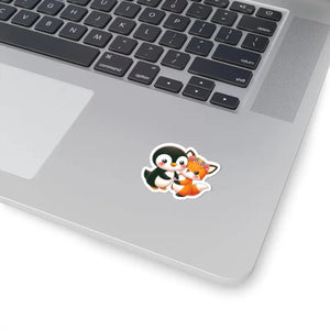 Paper Products - Squirrel Kiss-cut Stickers - Penguin Design - Dipaliz 2’’ × / White