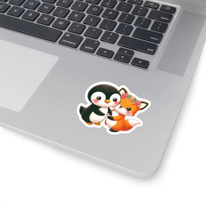 Paper Products - Squirrel Kiss-cut Stickers - Penguin Design - Dipaliz 3’’ × / White