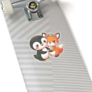 Paper Products - Squirrel Kiss-cut Stickers - Penguin Design - Dipaliz 6’’ × / Transparent