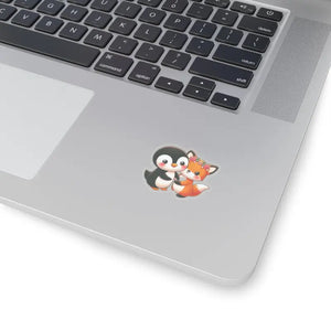 Paper Products - Squirrel Kiss-cut Stickers - Penguin Design - Dipaliz 2’’ × / Transparent