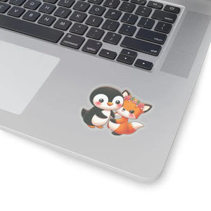 Paper Products - Squirrel Kiss-cut Stickers - Penguin Design - Dipaliz 3’’ × / Transparent
