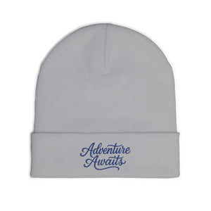 Adventure Awaits Embroidered Beanie - Soft Cotton Knit - Dipaliz - Beanies