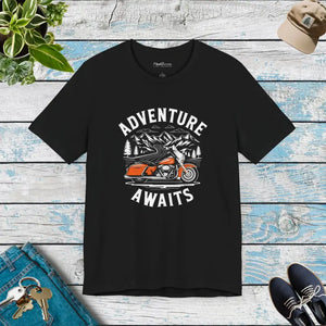 Adventure Awaits Unisex Jersey Short Sleeve Tee - Dipaliz - Black / s - T-shirts