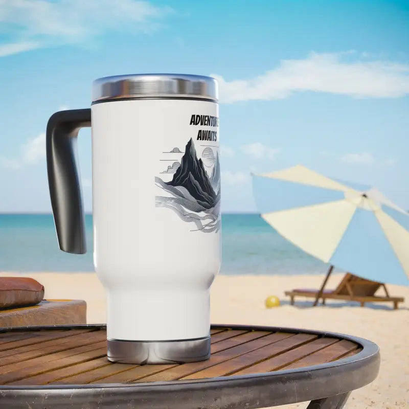 Explore Outdoors with Stainless Steel Travel Mug 14oz