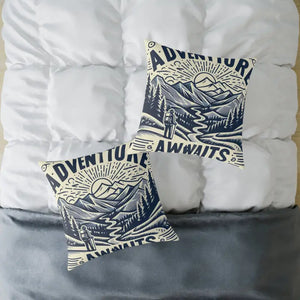 Adventure Awaits Pillow - Cozy Bohemian Throw Decor - Dipaliz - Pillows