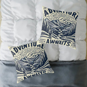 Adventure Awaits Pillow - Cozy Bohemian Throw Decor - Dipaliz - Pillows