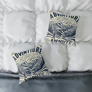 Adventure Awaits Pillow - Cozy Bohemian Throw Decor - Dipaliz - Pillows