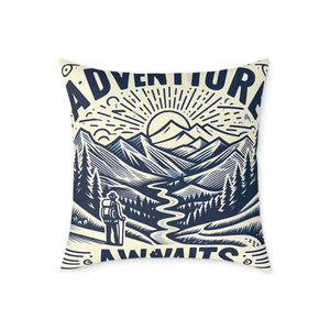 Adventure Awaits Pillow - Cozy Bohemian Throw Decor - Dipaliz - Pillows