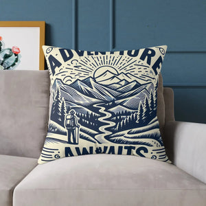 Adventure Awaits Pillow – Cozy Bohemian Throw - Dipaliz - Pillows