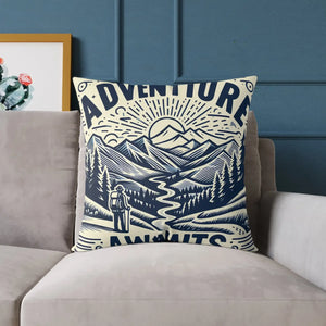 Adventure Awaits Pillow – Cozy Bohemian Throw - Dipaliz - Pillows