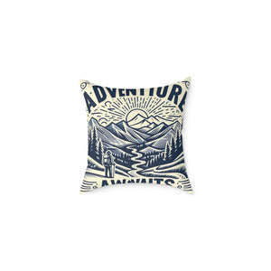 Adventure Awaits Pillow – Cozy Bohemian Throw - Dipaliz - Pillows