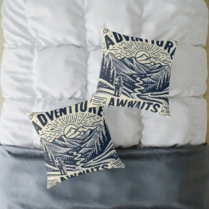 Adventure Awaits Pillow – Cozy Bohemian Throw - Dipaliz - Pillows