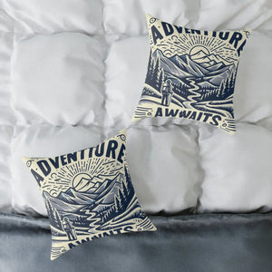 Adventure Awaits Pillow – Cozy Bohemian Throw - Dipaliz - Pillows