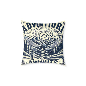 Adventure Awaits Pillow – Cozy Bohemian Throw - Dipaliz - Pillows