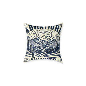Adventure Awaits Pillow – Cozy Bohemian Throw - Dipaliz - Pillows
