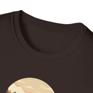 Retro Mountain Camping Graphic Tee - Lightweight Cotton - Dipaliz - T-shirt