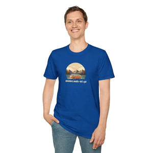 Retro Mountain Camping Graphic Tee - Lightweight Cotton - Dipaliz - T-shirt