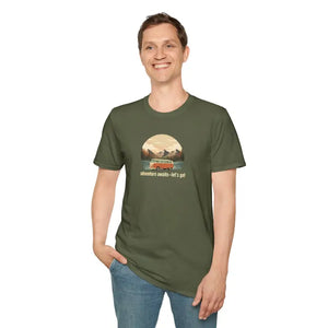 Retro Mountain Camping Graphic Tee - Lightweight Cotton - Dipaliz - T-shirt