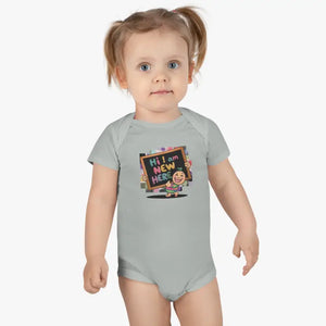 I’m New Here Baby Onesie - Soft Cotton Adventure Wear - Dipaliz - Grey / Nb (0-3m) - One-pieces