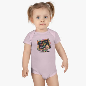 I’m New Here Baby Onesie - Soft Cotton Adventure Wear - Dipaliz - Pink / Nb (0-3m) - One-pieces