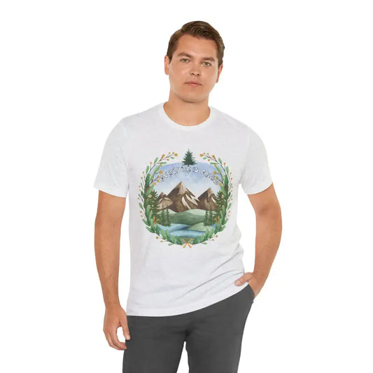 Adventure-ready Short Sleeve Tee for Style & Comfort - Ash / s T-shirt