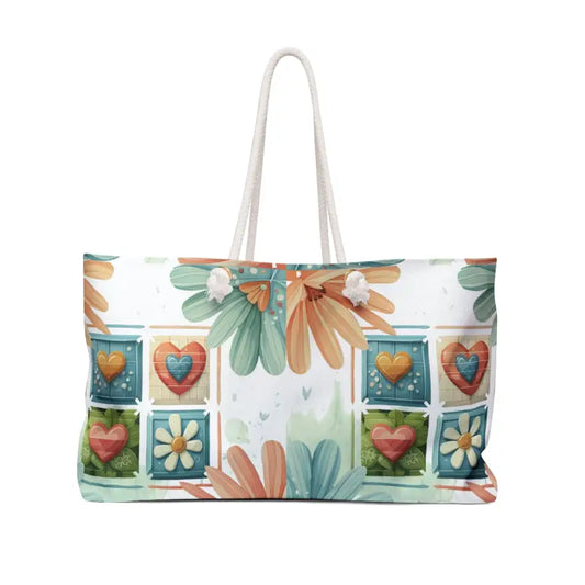 Adventure Chic Floral Weekender Bag - 24’ × 13’