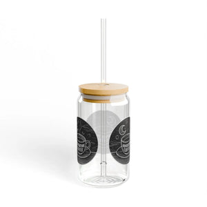 Tempered Glass Bpa Free Sipper - Bamboo Lid 16oz - Dipaliz - Tumblers