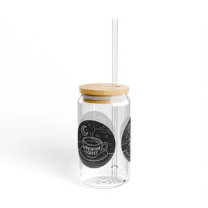 Tempered Glass Bpa Free Sipper - Bamboo Lid 16oz - Dipaliz - Tumblers