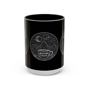 Colorful Mugs with Vibrant Handle - High-fidelity Print - Dipaliz - 15oz / Black