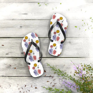 Flip Flops - Floral Print Summer Style Comfort - Dipaliz - Slippers