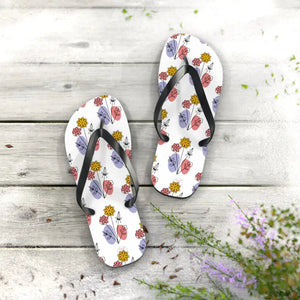 Flip Flops - Floral Print Summer Style Comfort - Dipaliz - Slippers