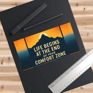 Premium Motivational Car Stickers Adventure Awaits Decals - Dipaliz - 7.5’’ × 3.75’’ / Rectangle / White - Bumper