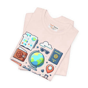 Adventure Passport Unisex Tee for Travel Lovers - Dipaliz - T-shirts