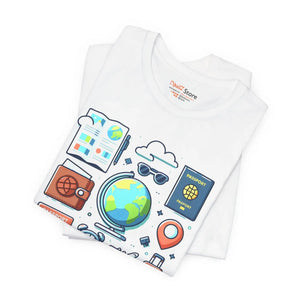 Adventure Jersey Tee - Travel Lovers Passport - Dipaliz - T-shirts