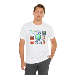 Adventure Jersey Tee - Travel Lovers Passport - Dipaliz - T-shirts