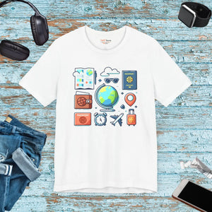 Adventure Jersey Tee - Travel Lovers Passport - Dipaliz - T-shirts