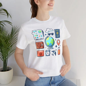 Adventure Jersey Tee - Travel Lovers Passport - Dipaliz - T-shirts