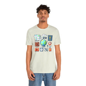 Adventure Jersey Tee - Travel Lovers Passport - Dipaliz - T-shirts