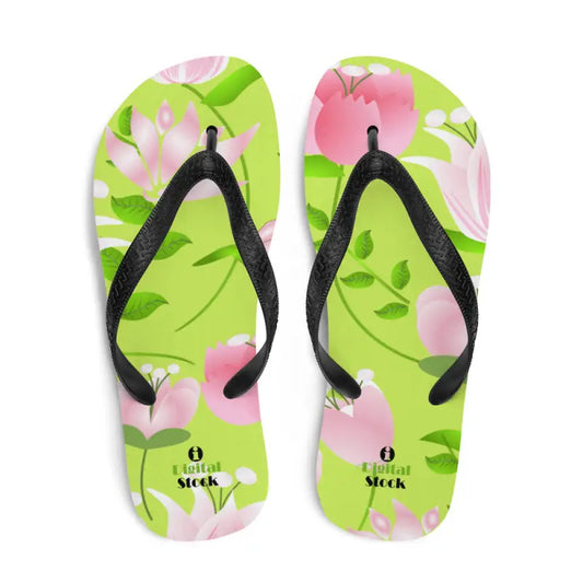 Adventure Pink Floral Slip-resistant Flip-flops For Exciting Moments