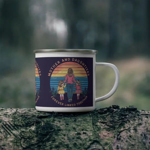 Mothers and Daughters Enamel Camping Mug - Campfire Ready - Dipaliz - 12oz - Mugs